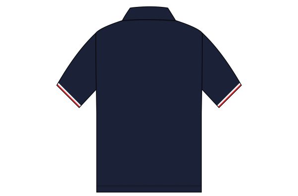 Sailing On short sleeve polo back Sailing On polyester short sleeve polo shirt - All orders will be sent to Sailing On for distribution